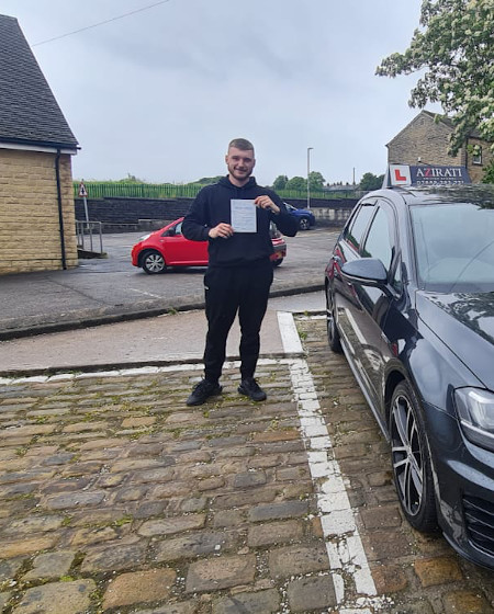 manual driving lessons Brighouse student passed driving test